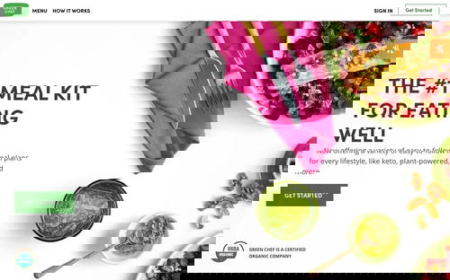 Green Chef website screenshot