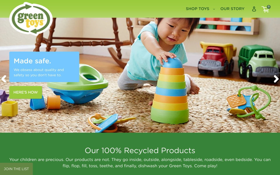 Green Toys website