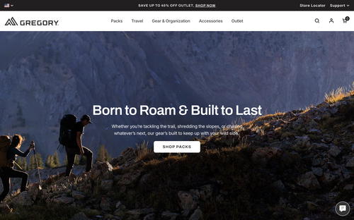 Gregory website screenshot