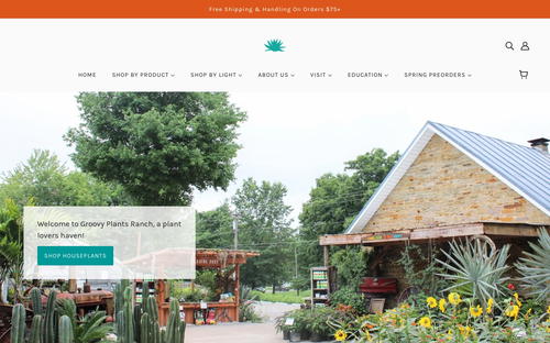 Groovy Plants Ranch website screenshot