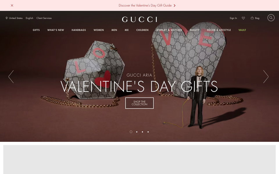 Gucci website
