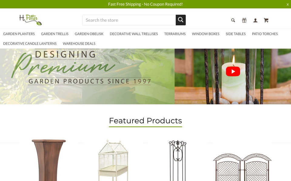 H Potter website