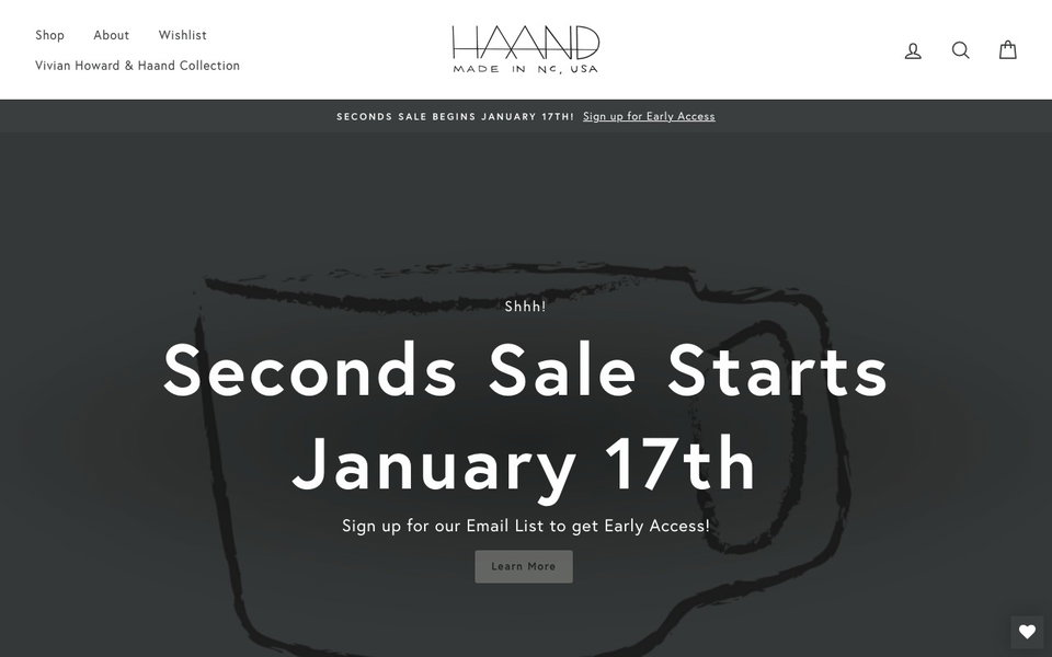 Haand website