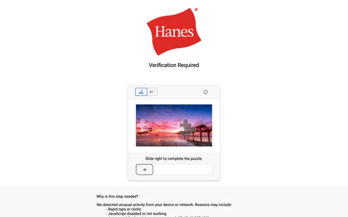 Hanes screenshot