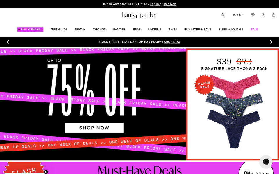 Hanky Panky website
