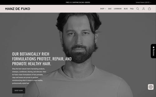 Hanz de Fuko website screenshot
