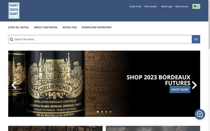 Hart Davis Hart Wine Co. screenshot