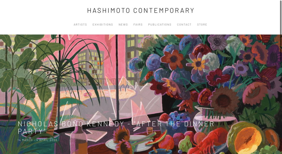Hashimoto Contemporary website