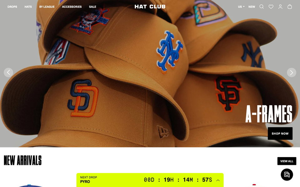 Hat Club website