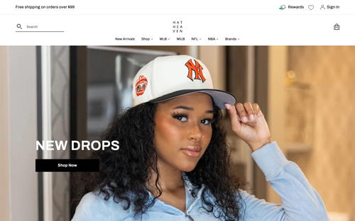 Hat Heaven website screenshot