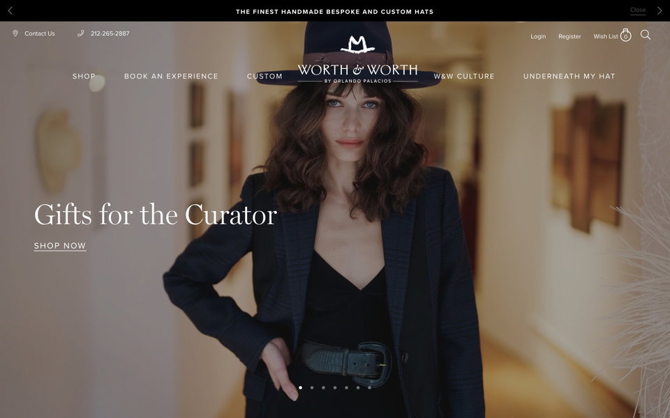 Hat Shop website