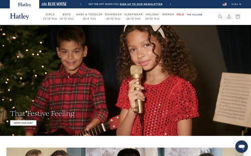 Hatley website screenshot