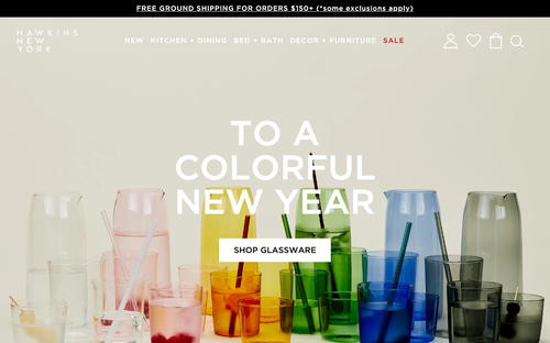 Hawkins New York website screenshot