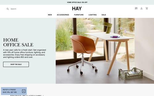 HAY website screenshot