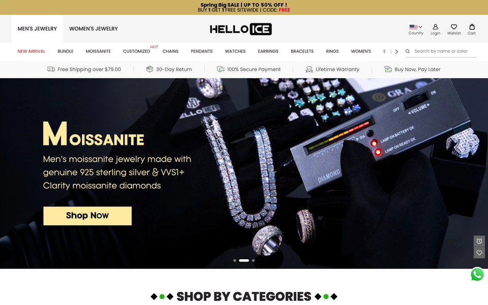 Helloice website