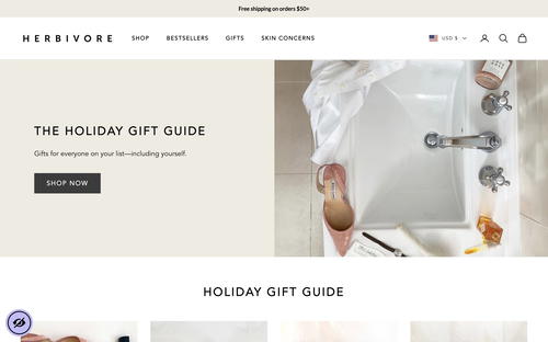 Herbivore Botanicals website screenshot