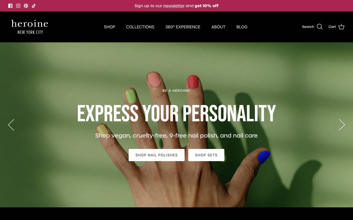 heroine.nyc screenshot