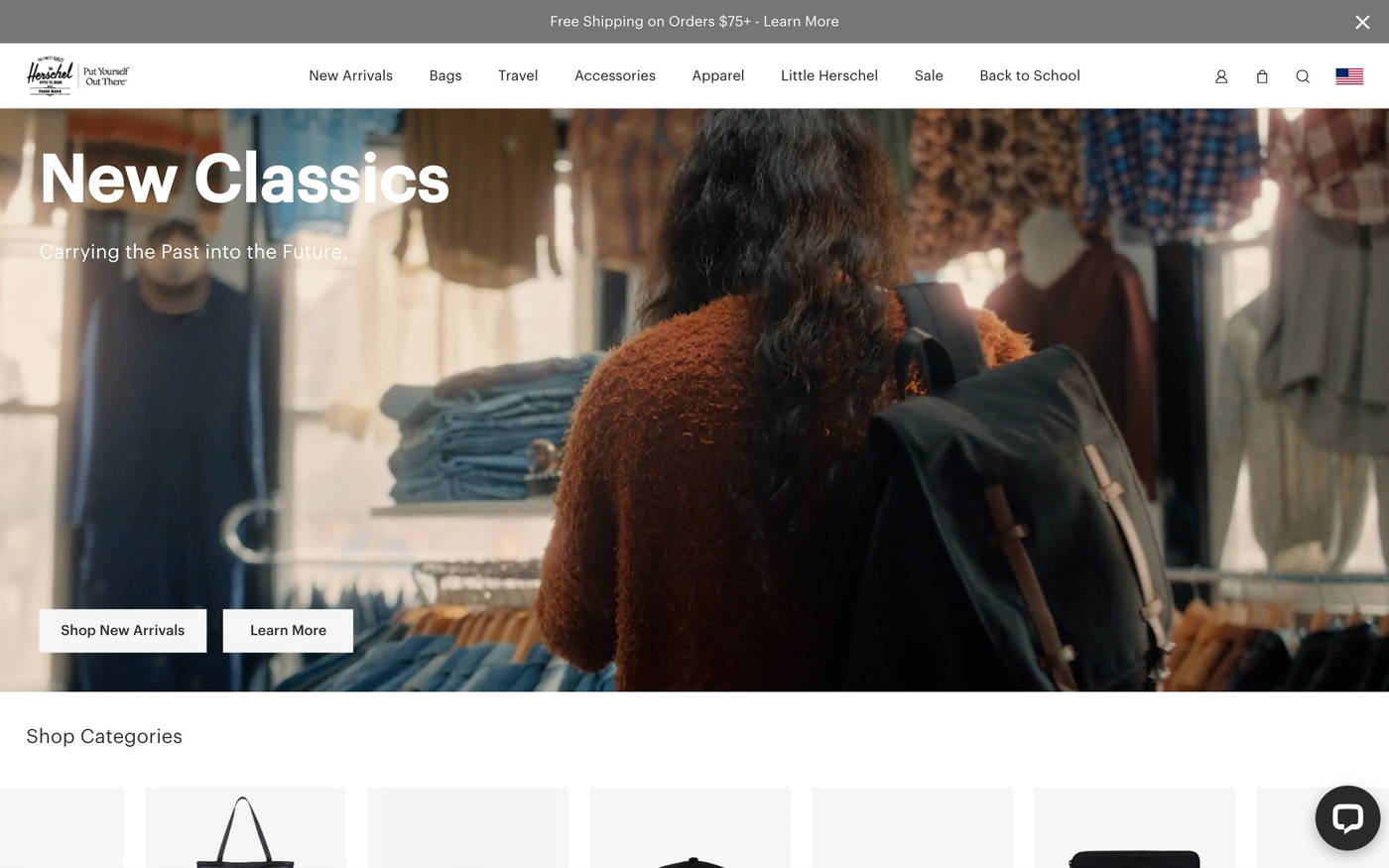 Herschel Supply Co. screenshot