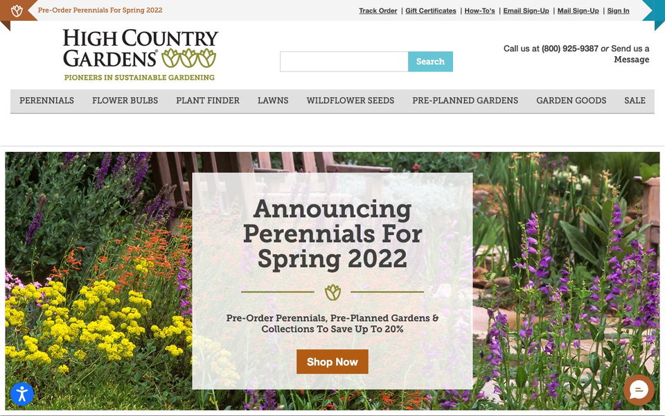 High Country Gardens website