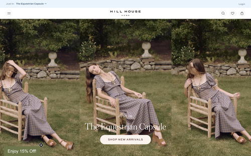 Hill House Home website screenshot