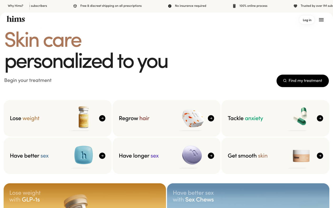 Hims & Hers Health screenshot