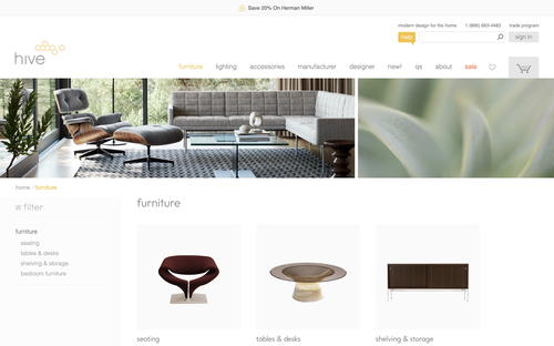 Hive website screenshot