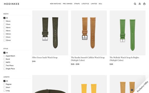 HODINKEE website screenshot