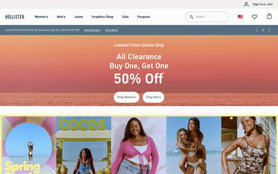 Hollister Co. screenshot