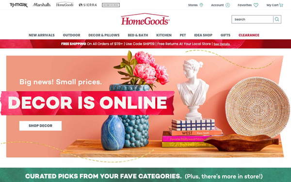 HomeGoods screenshot