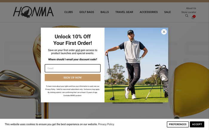 Honma Golf screenshot