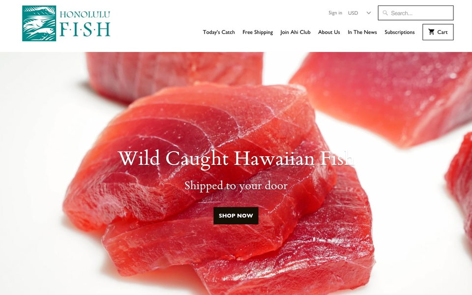 Honolulu Fish website
