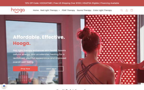 Hooga Health website