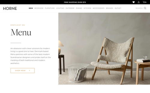 HORNE website screenshot