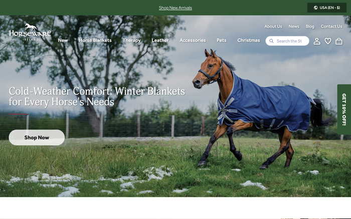 Horseware Ireland screenshot