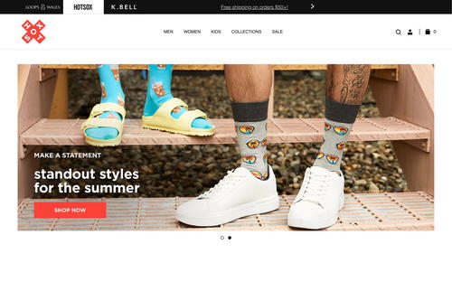 Hot Sox website screenshot