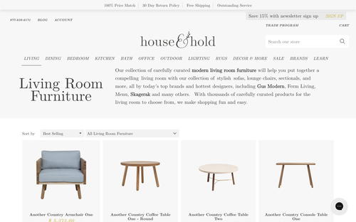 House&Hold website screenshot