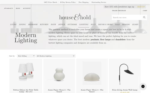 House&Hold website screenshot