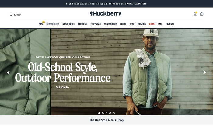 Huckberry screenshot