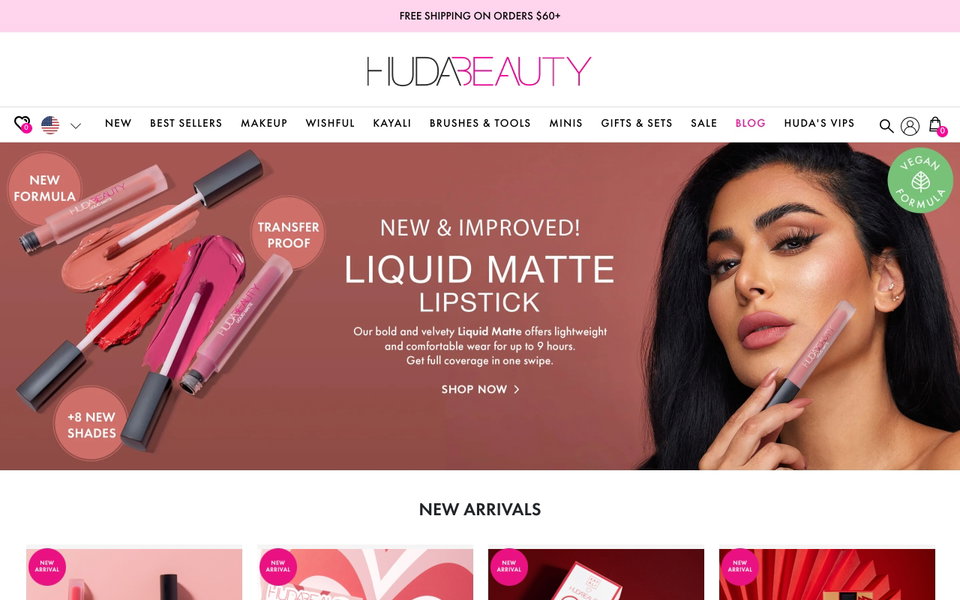 Huda Beauty website