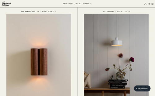 Humanhome website screenshot