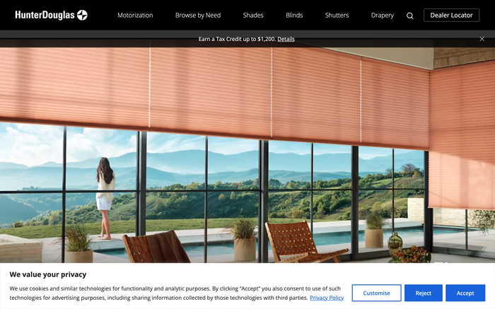 Hunter Douglas screenshot