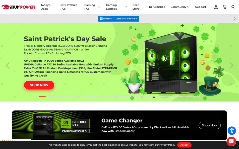 iBUYPOWER website