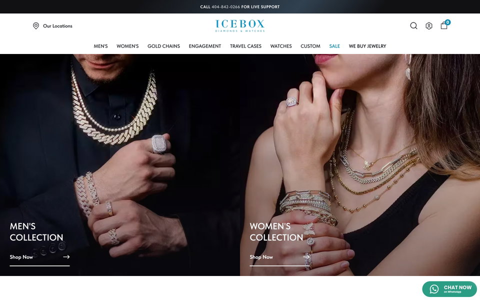 Icebox Diamonds & Watches website