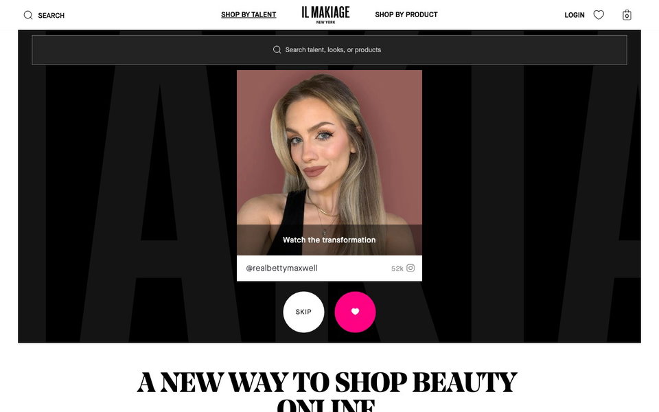 IL MAKIAGE website