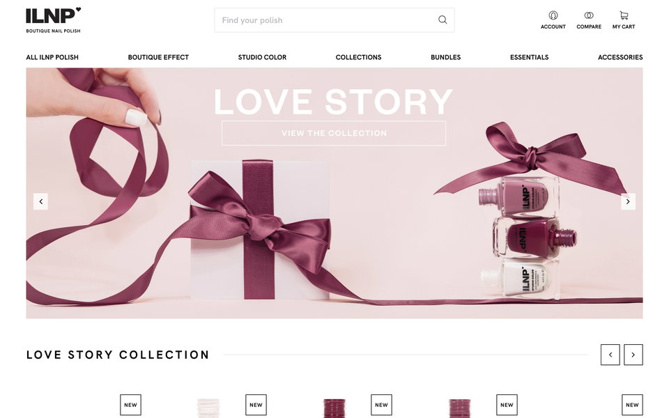 ILNP Cosmetics website