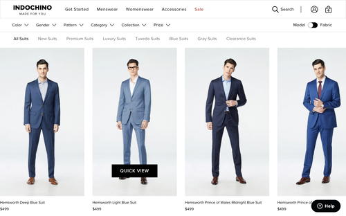 INDOCHINO website screenshot