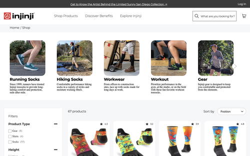 Injinji website screenshot