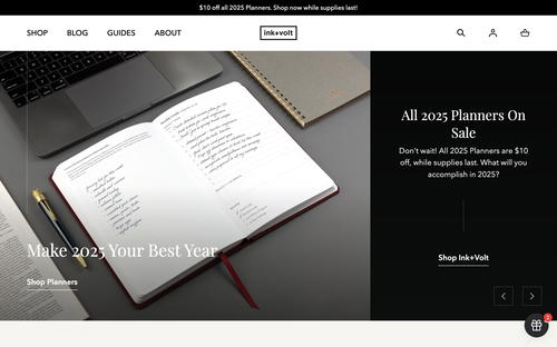 Ink+Volt website screenshot