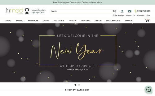 Inmod website screenshot