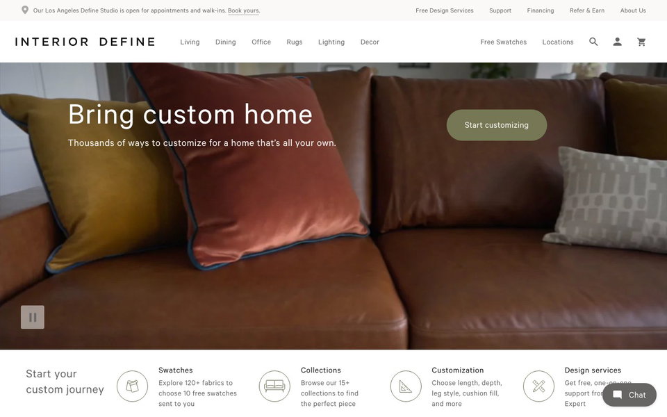 Interior Define website